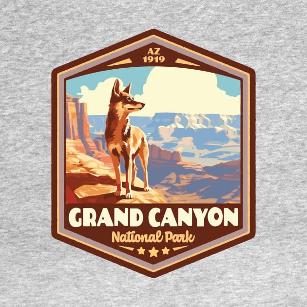 Grand Canyon  National Park Vintage WPA Style National Parks Art by GIANTSTEPDESIGN